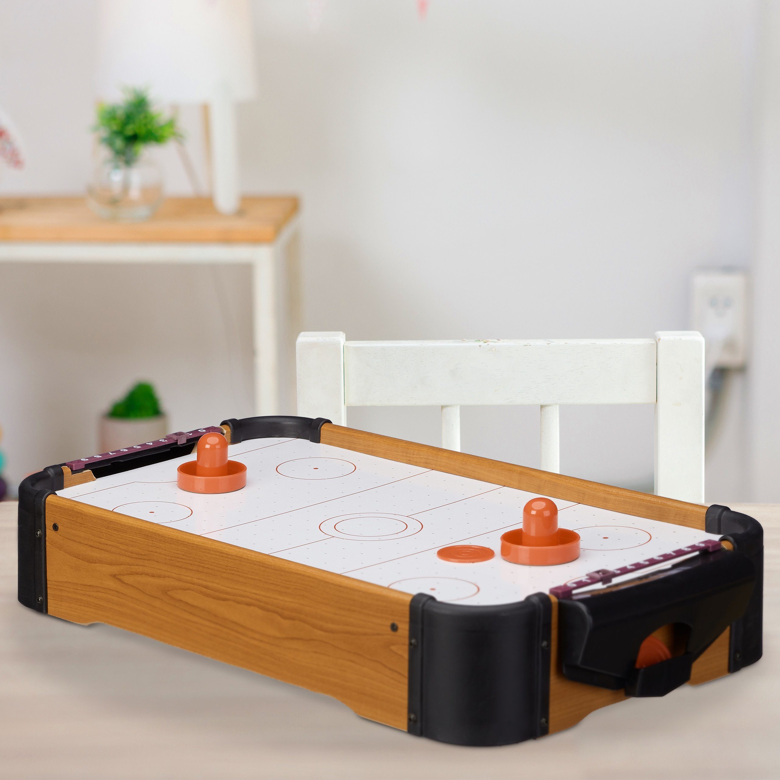 relaxdays Air-Hockeytisch Airhockey Tischspiel