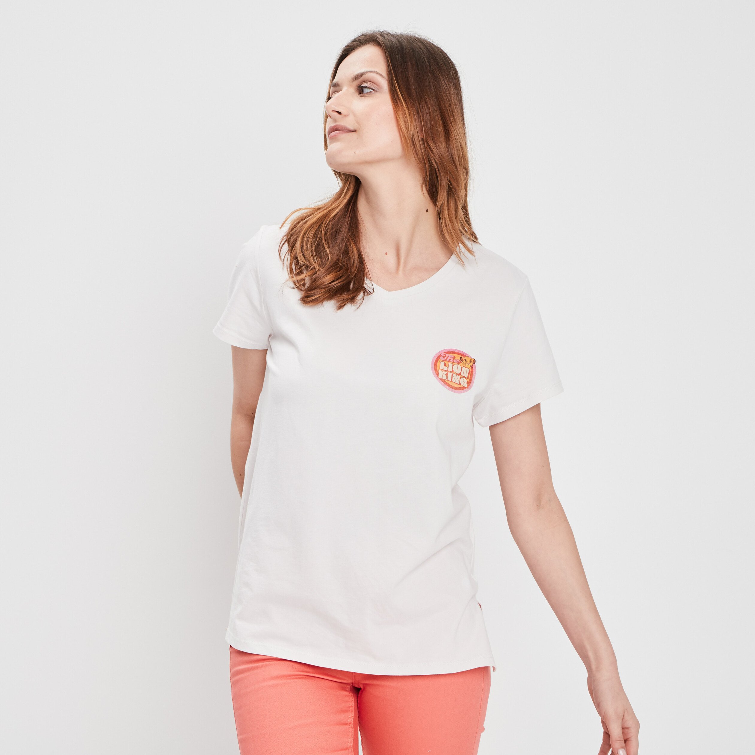 T-shirt Le Roi lion sable femme | La Halle