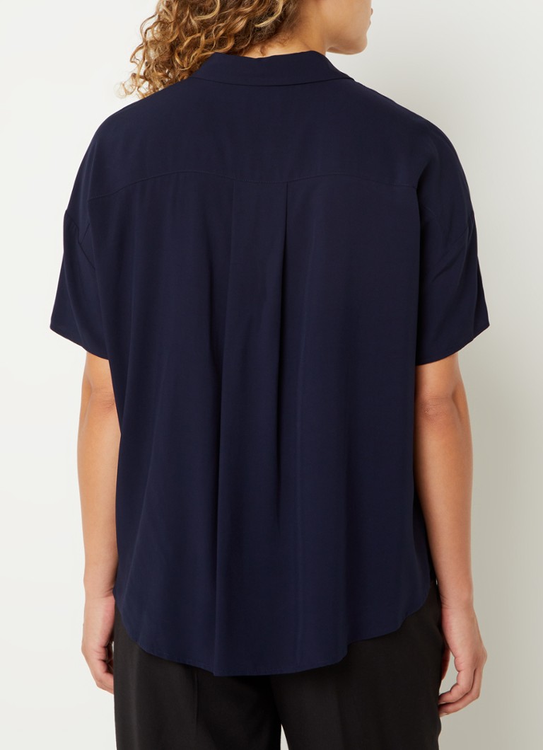 Benetton  Blouse met kraag en stretch