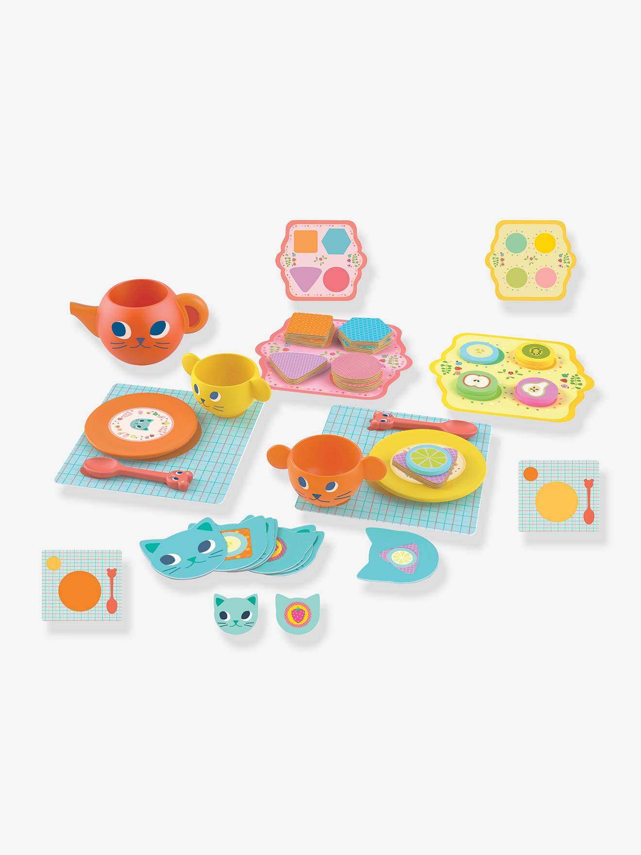 Dinette chats gourmands DJECO bleu