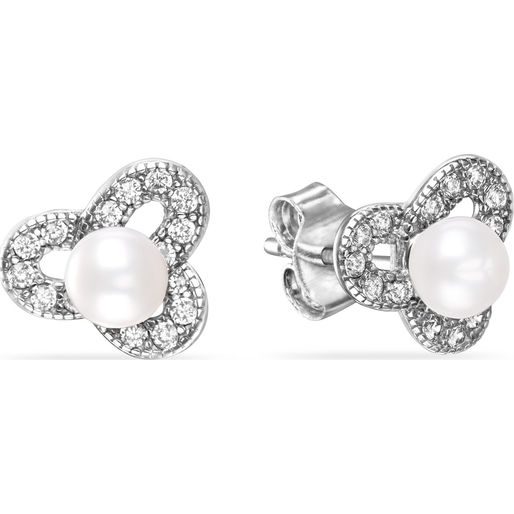 FAVS Boucles d'oreilles à fermoir à poussette 925 Argent Boucles d'oreilles
