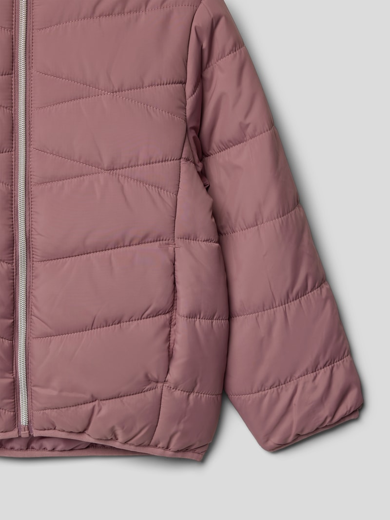 Steppjacke mit Eingrifftaschen Modell 'LIGHT MEMPHIS' in rosé