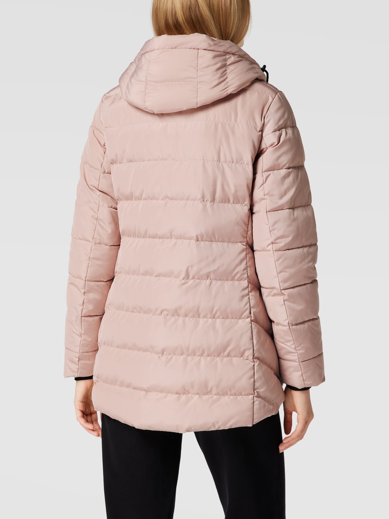 Steppjacke mit Kapuze in rosé
