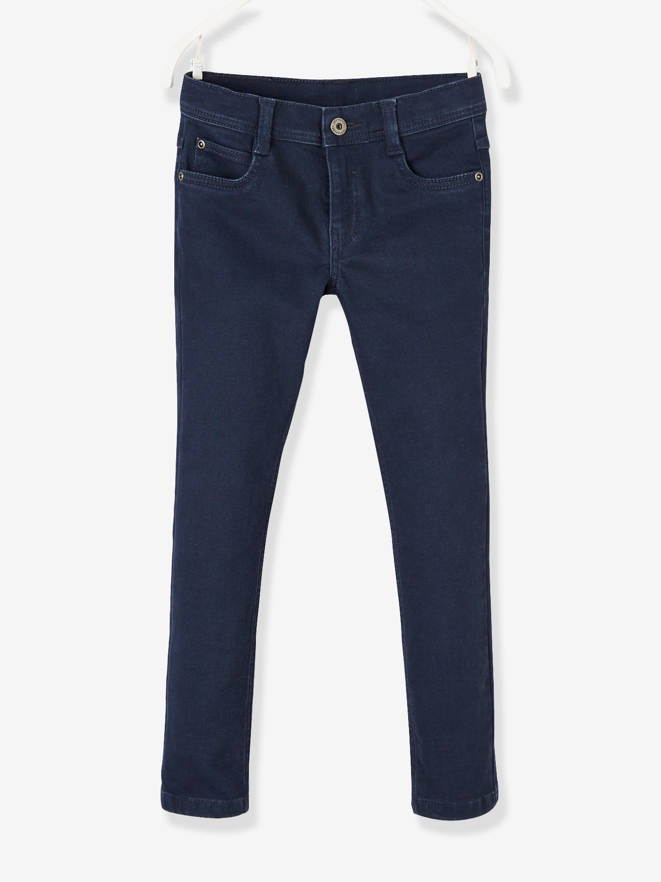 Pantalon slim garçon MorphologiK tour de hanche LARGE encre