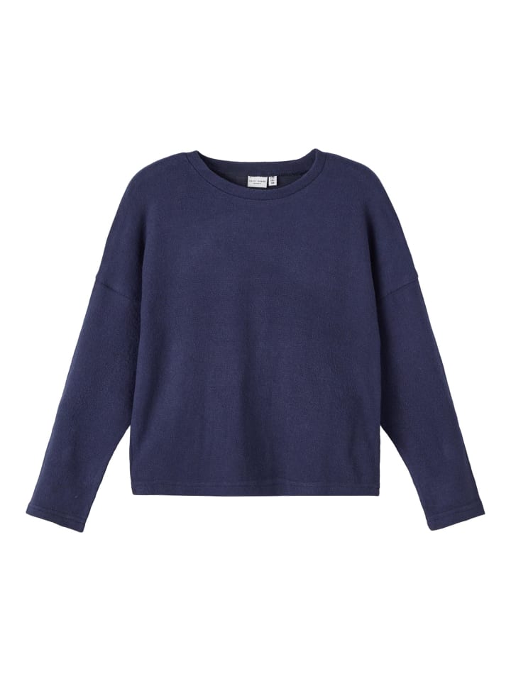 name it Mädchen Strickpullover in Blau günstig kaufen