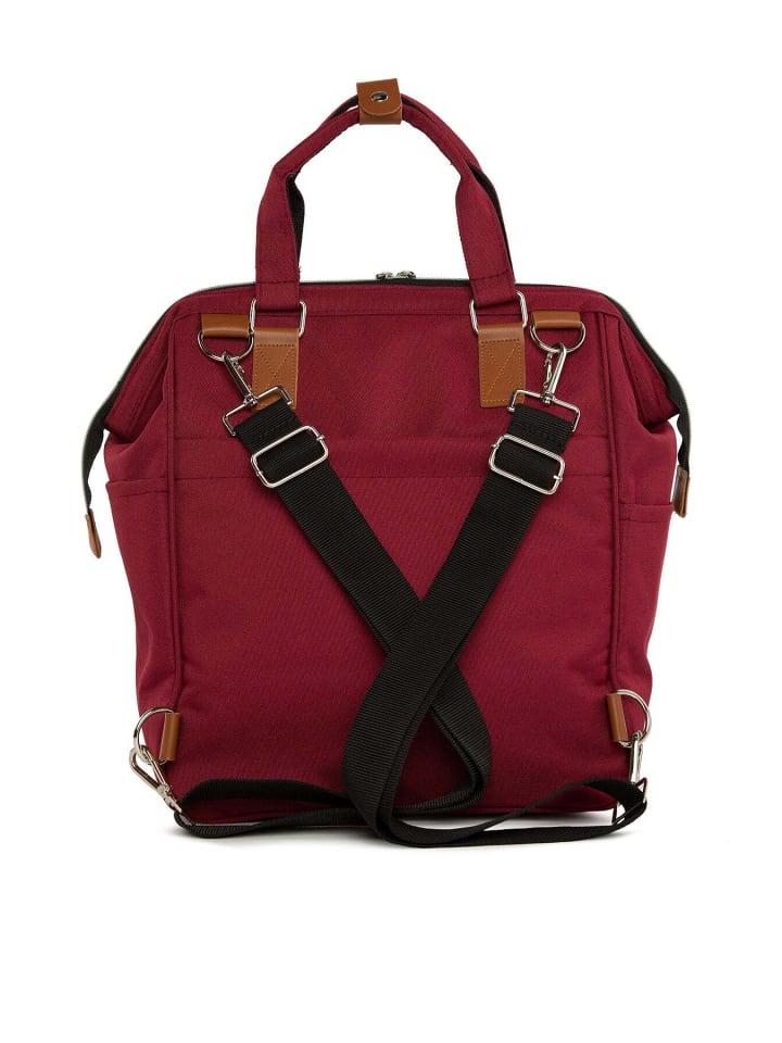BAGmori Wickeltasche - Rucksack in Bordeaux günstig kaufen onesize