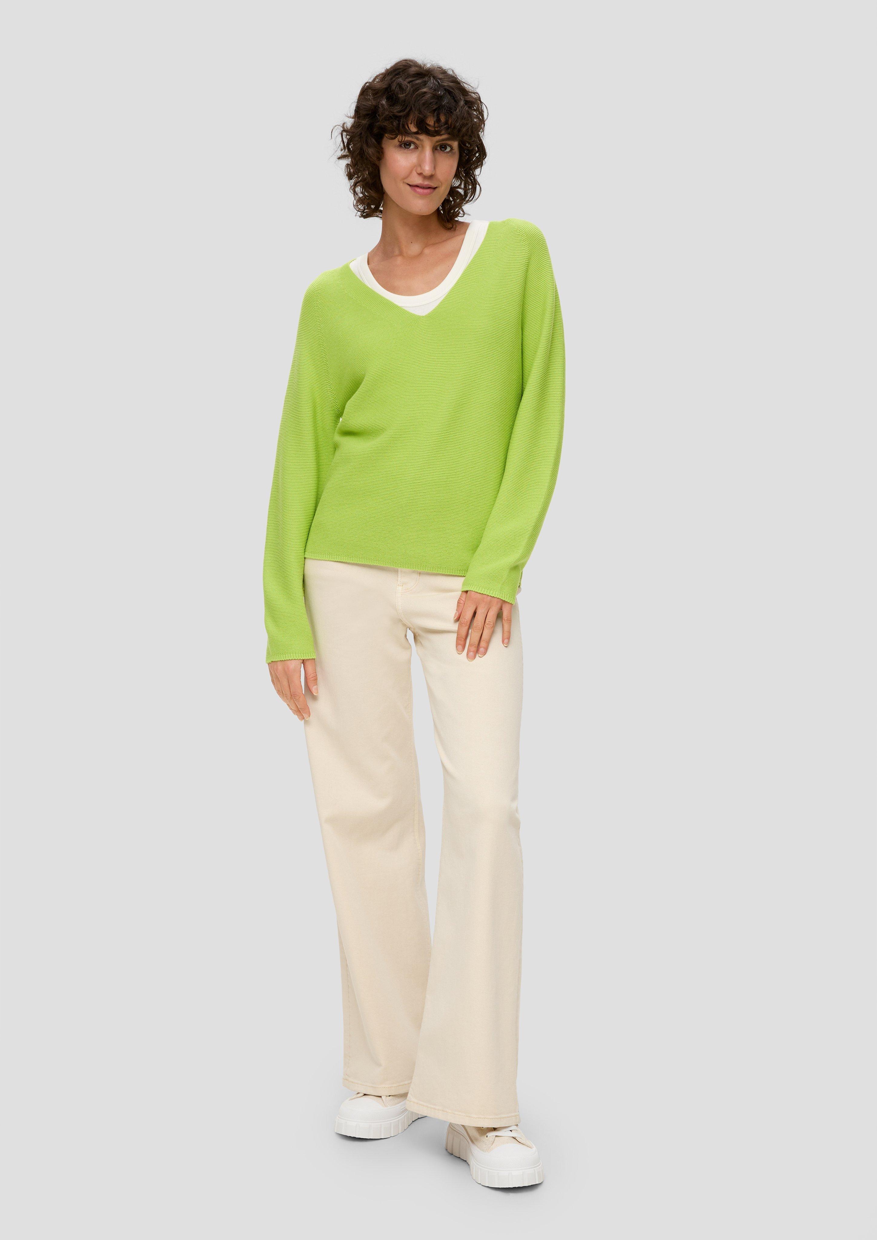 Pullover mit V-Ausschnitt  2145636-7423