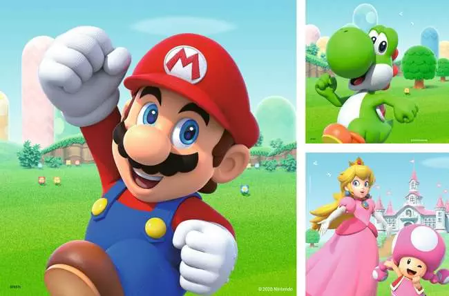 Kinderpuzzle ab 5 Jahren - Super Mario - 49 Teile
