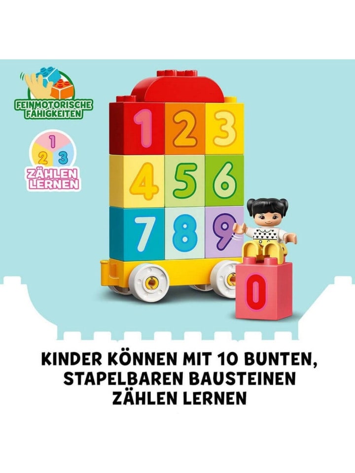 duplo LEGO® DUPLO® 10954 Zahlenzug - Zählen lernen in Mehrfarbig ab 18 Monate günstig kaufen onesize
