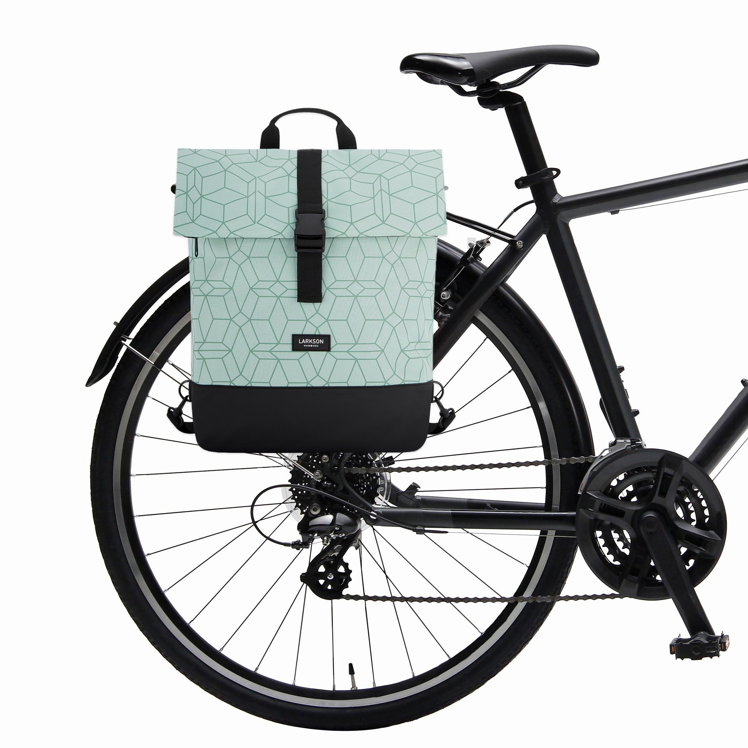 LARKSON Fahrradtasche Tammo Bike Fahrrad Rucksack Gepäckträger, Rucksack und Gepäckträgertasche, Wasserabweisend