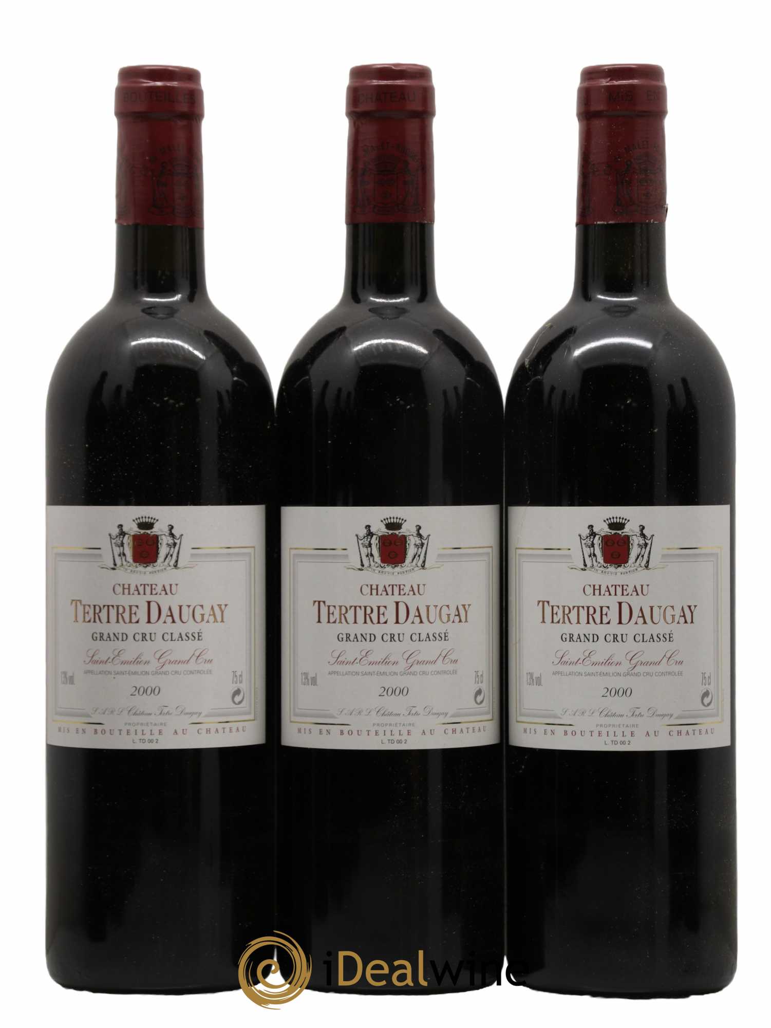 Château Tertre Daugay Grand Cru Classé  2000 - Lot de 12 Bouteilles