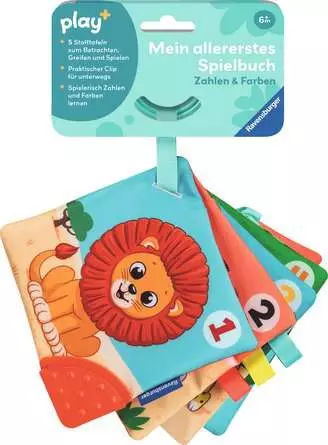Play+ Mein allererstes Spielbuch: Zahlen und Farben (Stoffbuch)