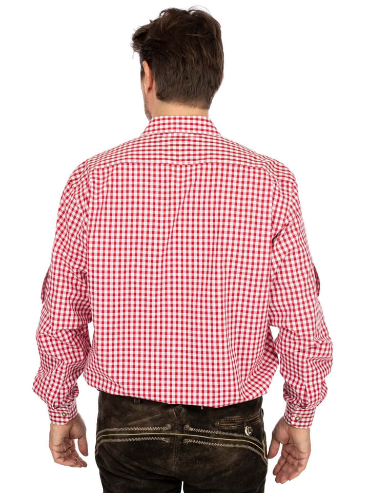 OS-Trachten Trachtenhemd 420023-2602 in rot günstig kaufen XS