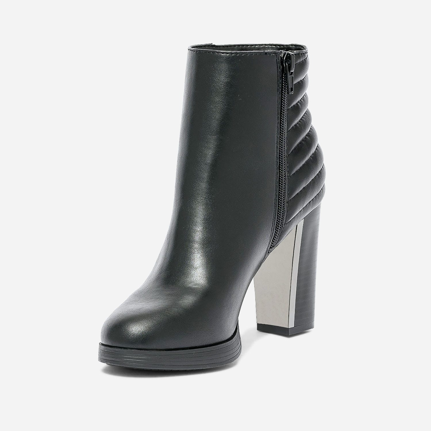 Boots TEXTO noir matelassé
