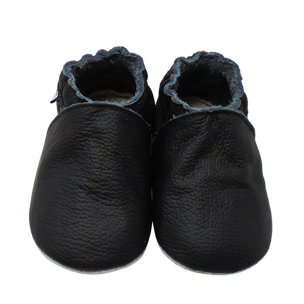 Yalion Weiche Leder Krabbelschuhe Baby Lauflernschuhe Lederpuschen Hausschuh Rutschfest