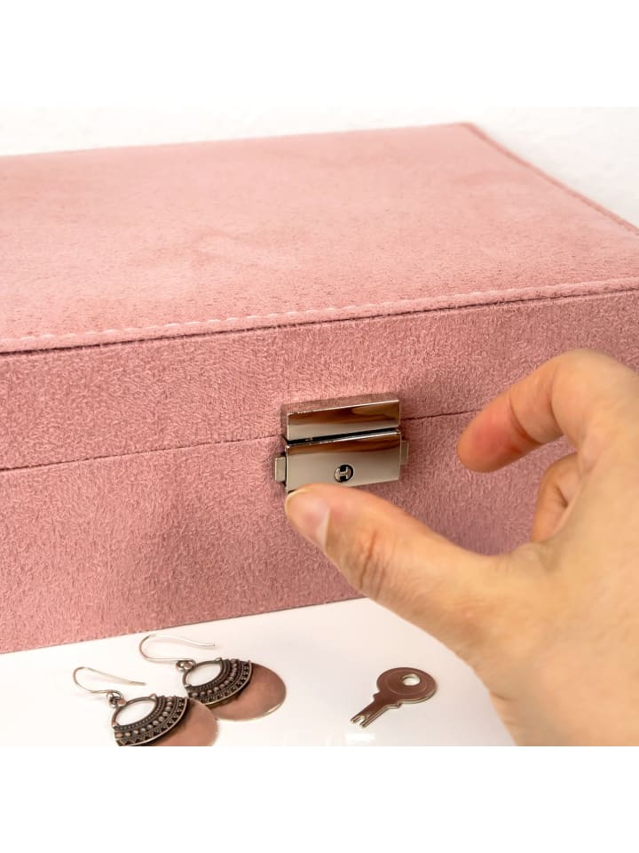 Intirilife Juwelenbox Schmuckschatulle in Rosa günstig kaufen onesize