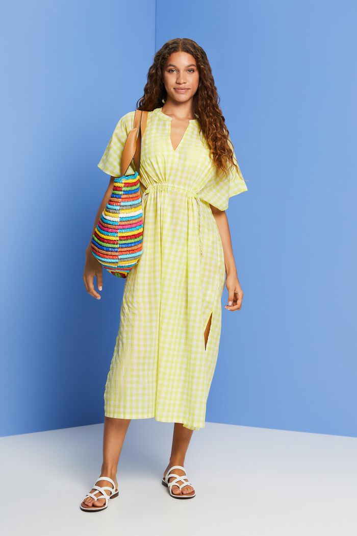 Kaftan-Strandkleid, 100 % Baumwolle