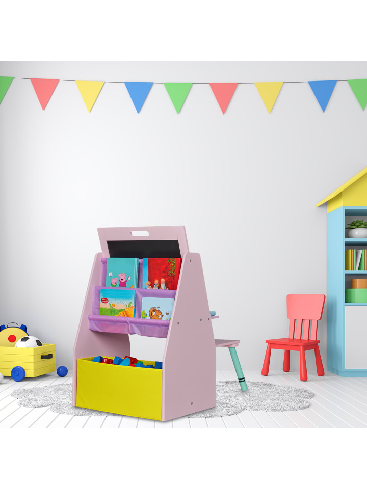 relaxdays Kinderregal in Rosa - (B)52 x (H)84 x (T)45 cm günstig kaufen onesize