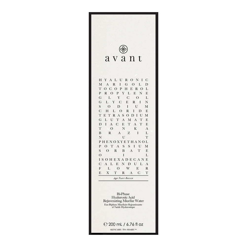 Avant Skincare Eau Biphase Micellaire Rajeunissante à l'Acide Hyaluronique Toners & Nettoyants