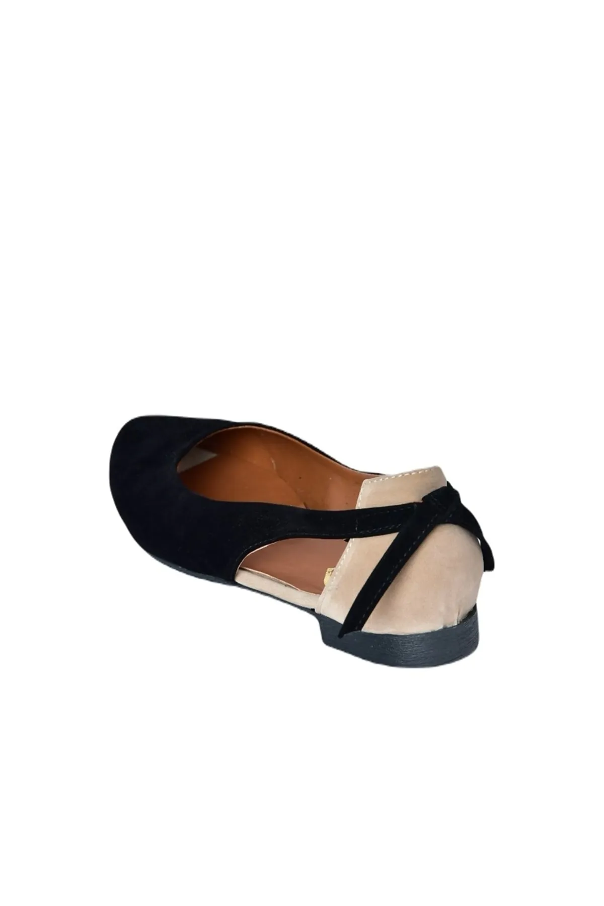 Fox Shoes  Schwarz/Hellbraune Ballerinas für Damen H726324002