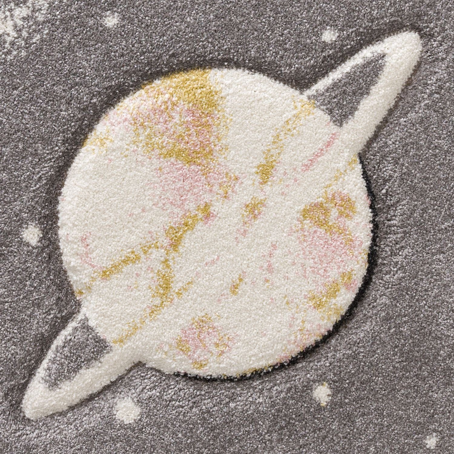 Kinderteppich Kinderteppich Spielteppich Mit Planeten Und Sternen, TT Home, rechteckig, Höhe: 17 mm