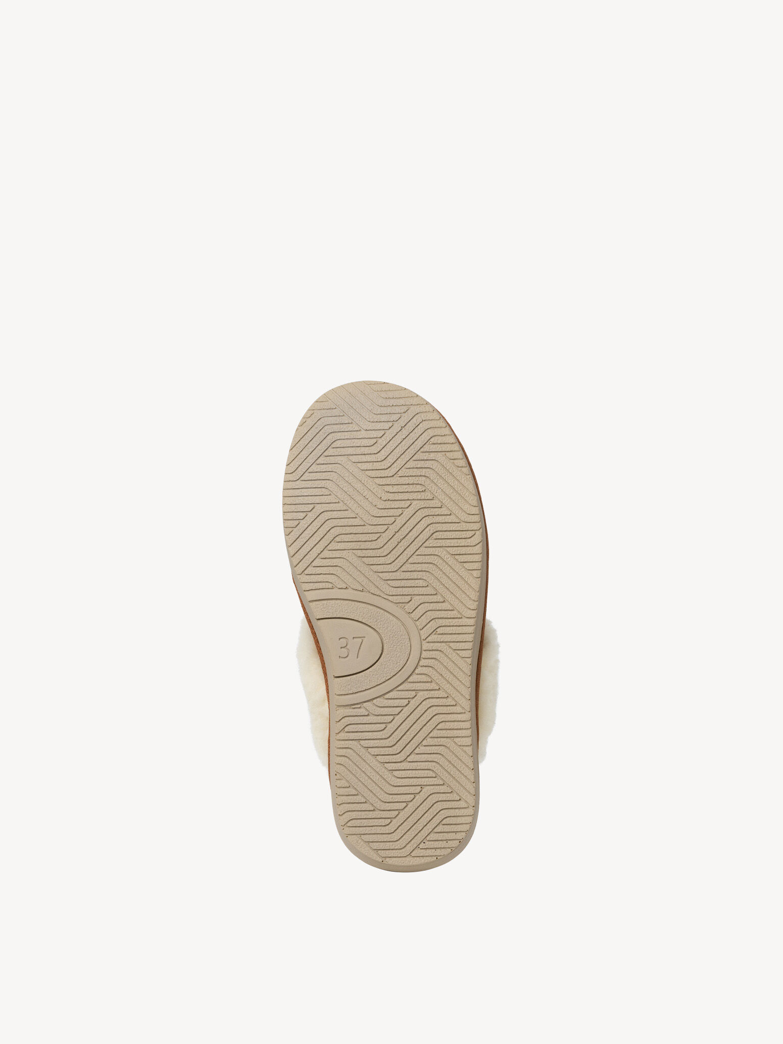 Pantoufle en cuir - beige
