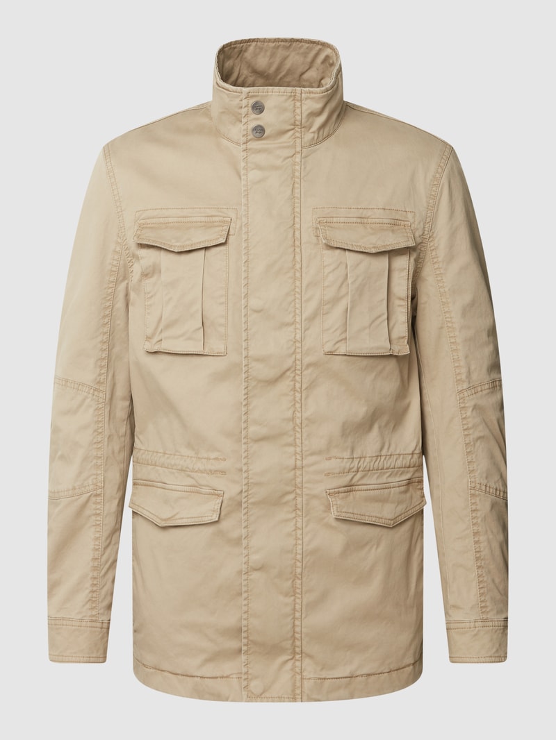 Jacke mit Stehkragen Modell 'TAWNY' in beige