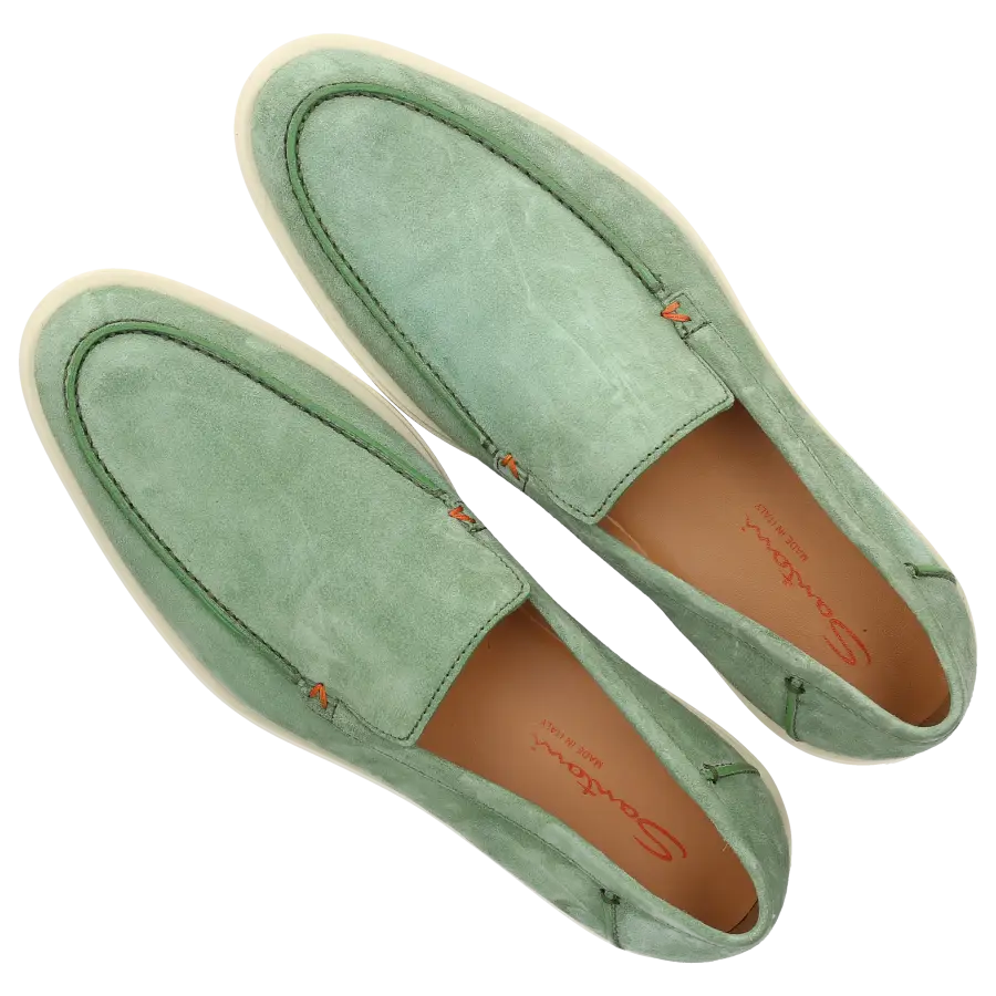 Santoni - Loafer MGDT17 RETHINK Veloursleder - grün