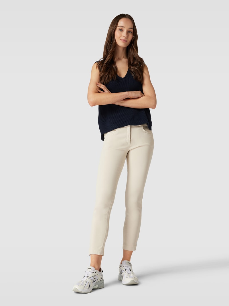 Jeans im 5-Pocket-Design Modell 'TWIGY' in kitt