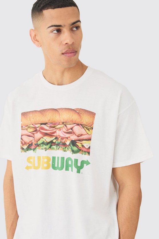 Oversize T-Shirt mit lizenziertem Subway-Print