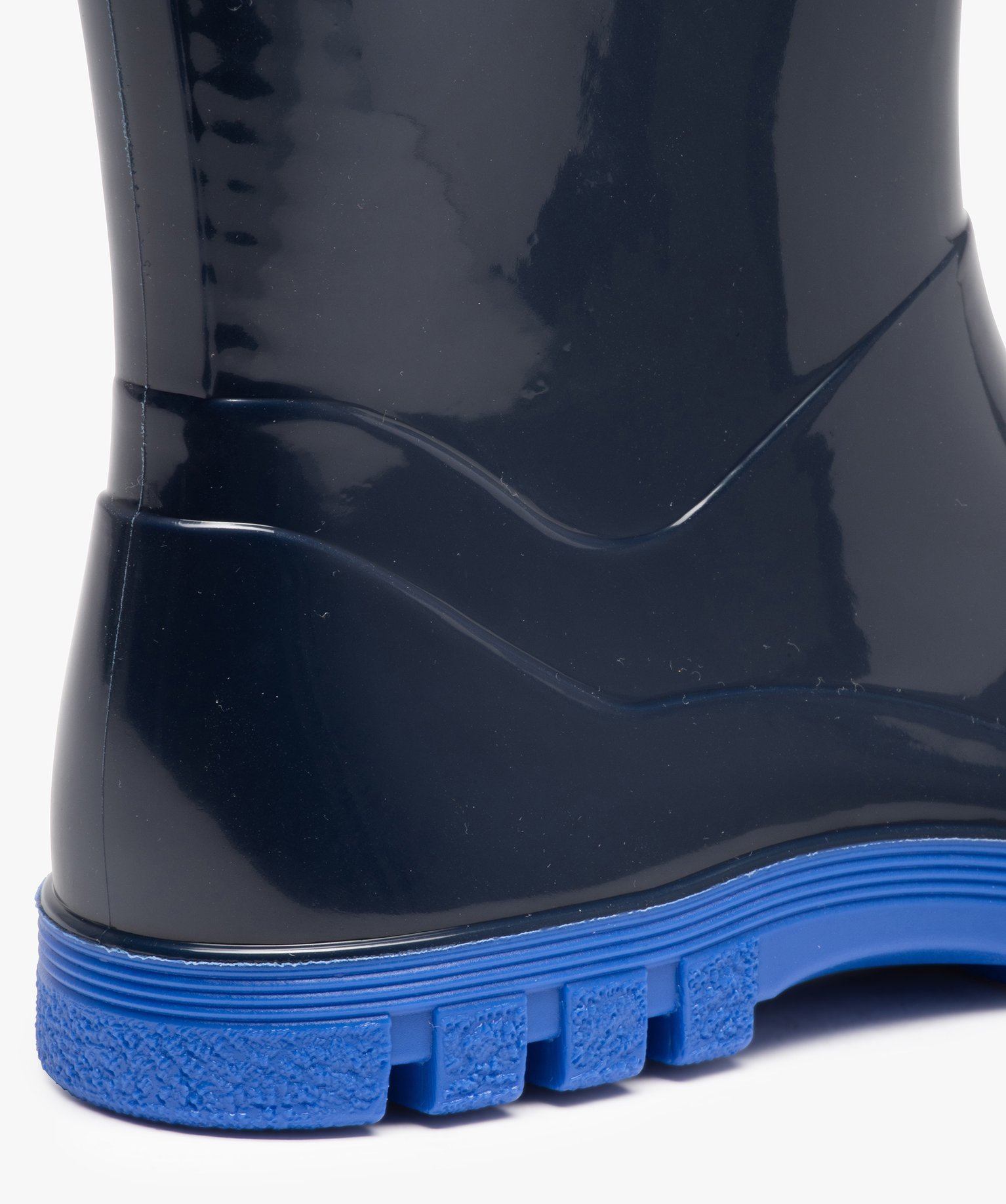 Bottes de pluie Garçon à semelle crantée contrastante marine | GEMO