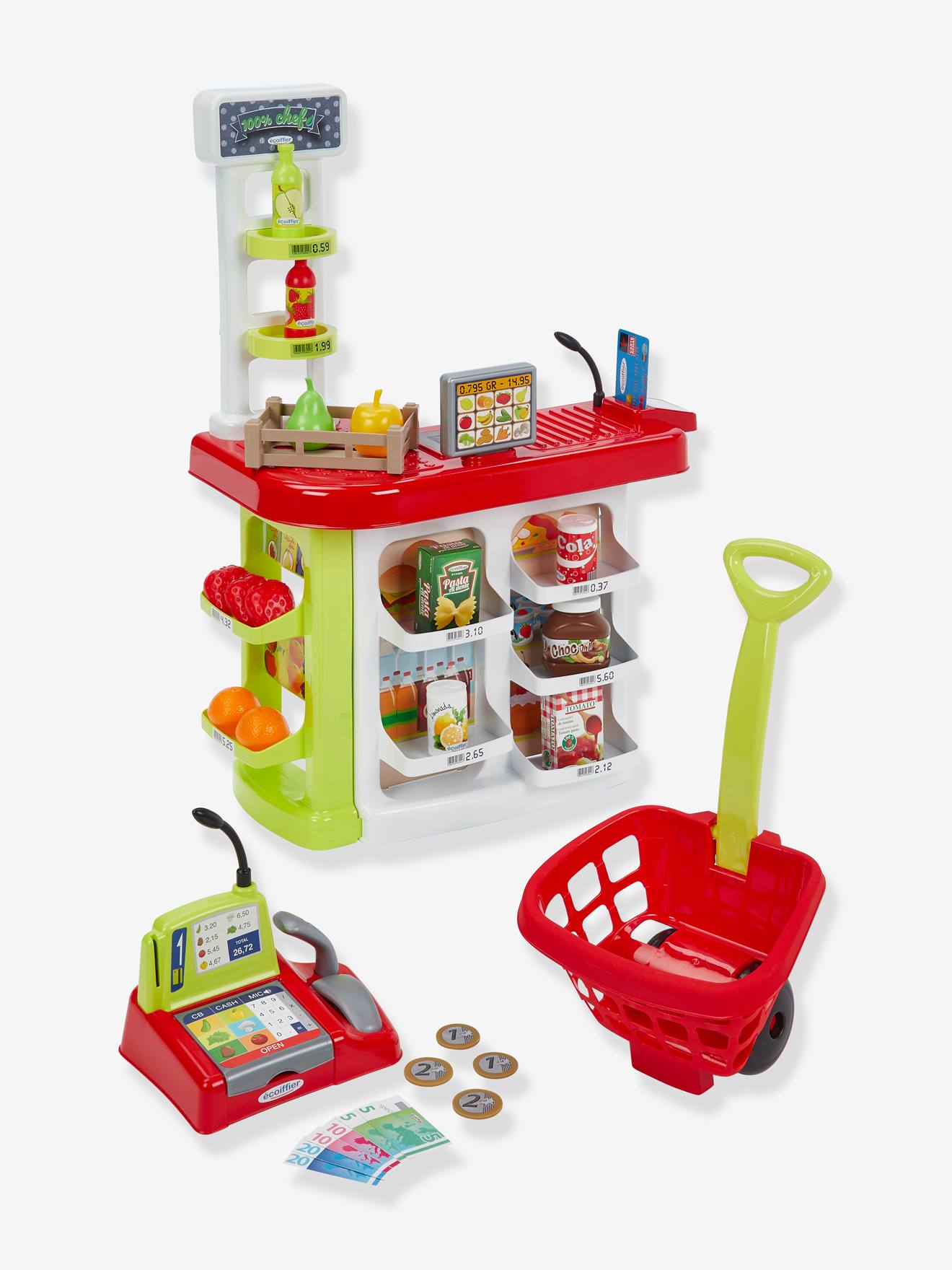 Ecoiffier Kinder Supermarkt-Kassenbereich ECOIFFIER - grün