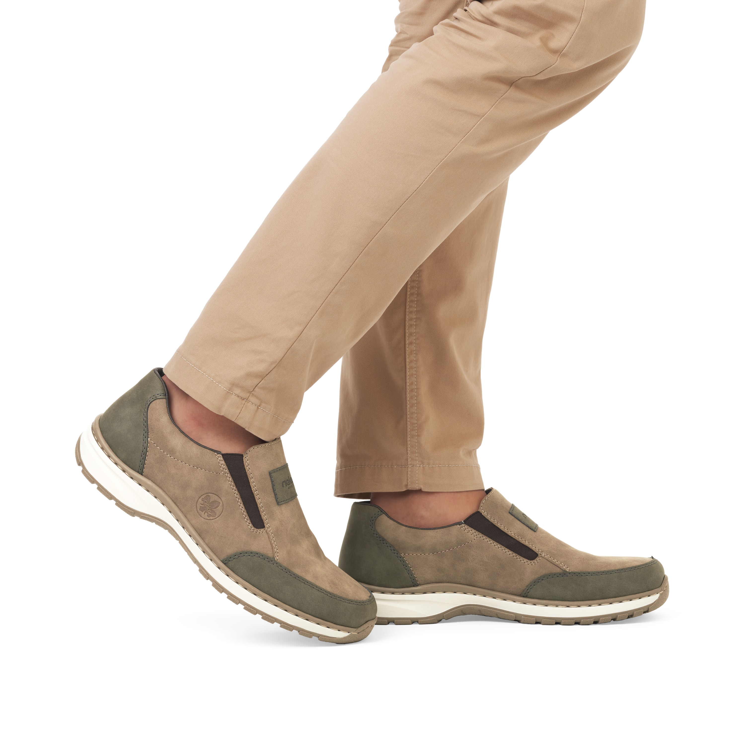 Rieker Herren Slipper hellbeige