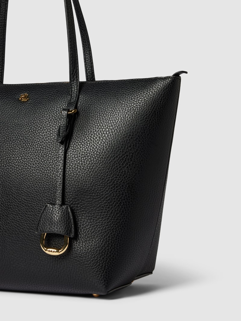 Tote Bag mit Applikation Modell 'KEATON' in black