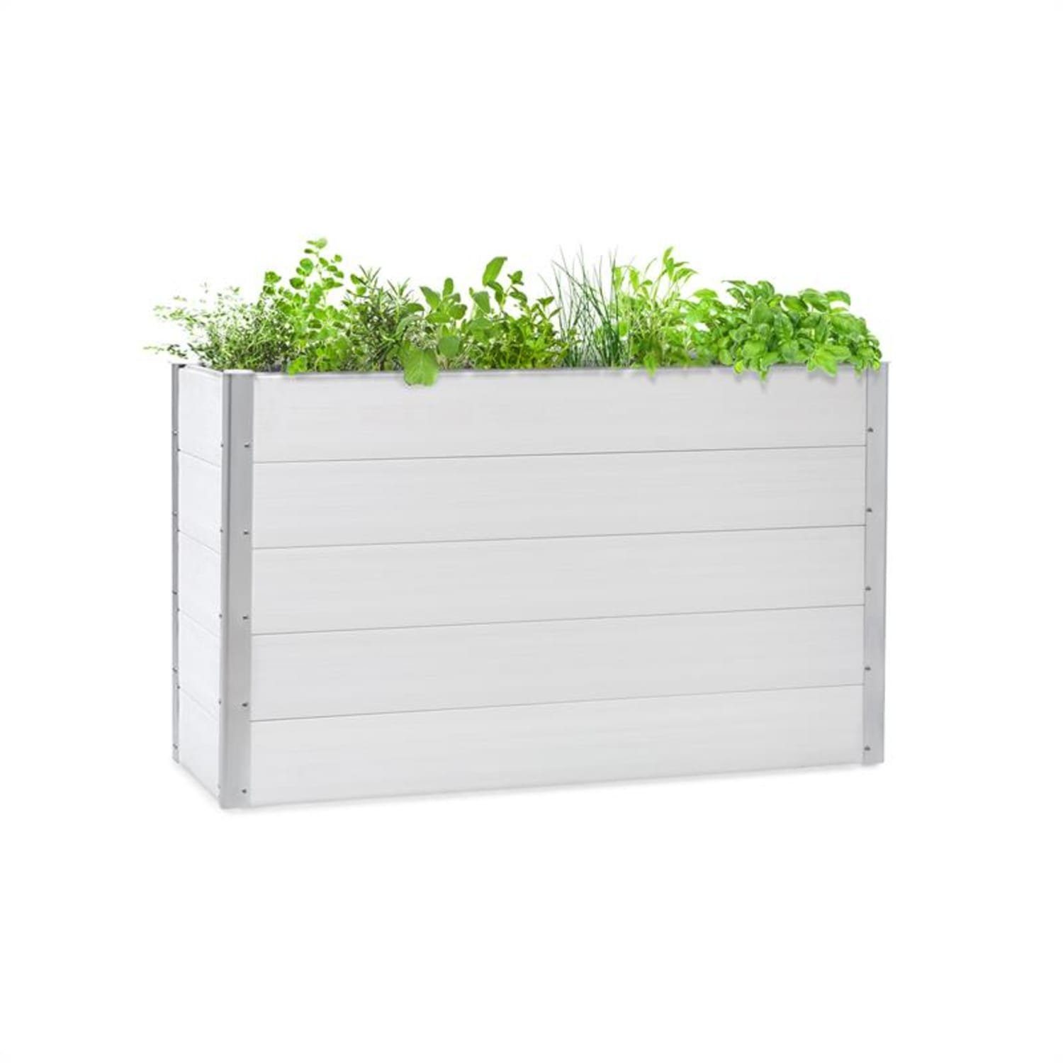 blumfeldt Hochbeet Nova Grow, Pflanzkübel Outdoor Balkon außen groß WPC Garten
