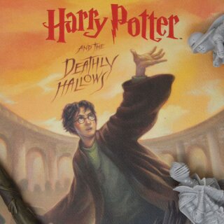 Harry Potter Kunstdruck Deathly Hallows Book Cover Artwork Limited Edition 42 x 30 cm