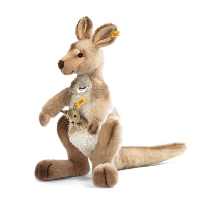 Kango Känguru mit Baby, 40 cm, beige