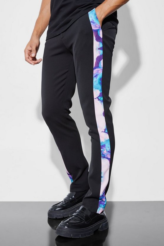 Skinny Hose mit Seitenstreifen