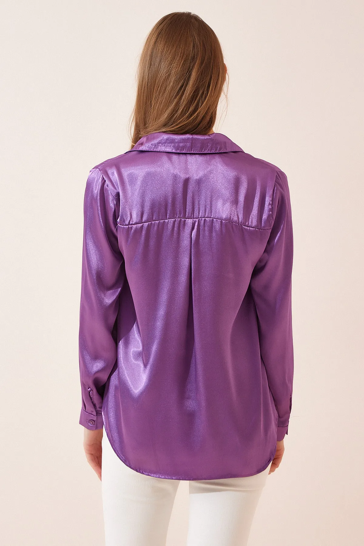 Happiness İstanbul  Hemde - Lila - Regular Fit