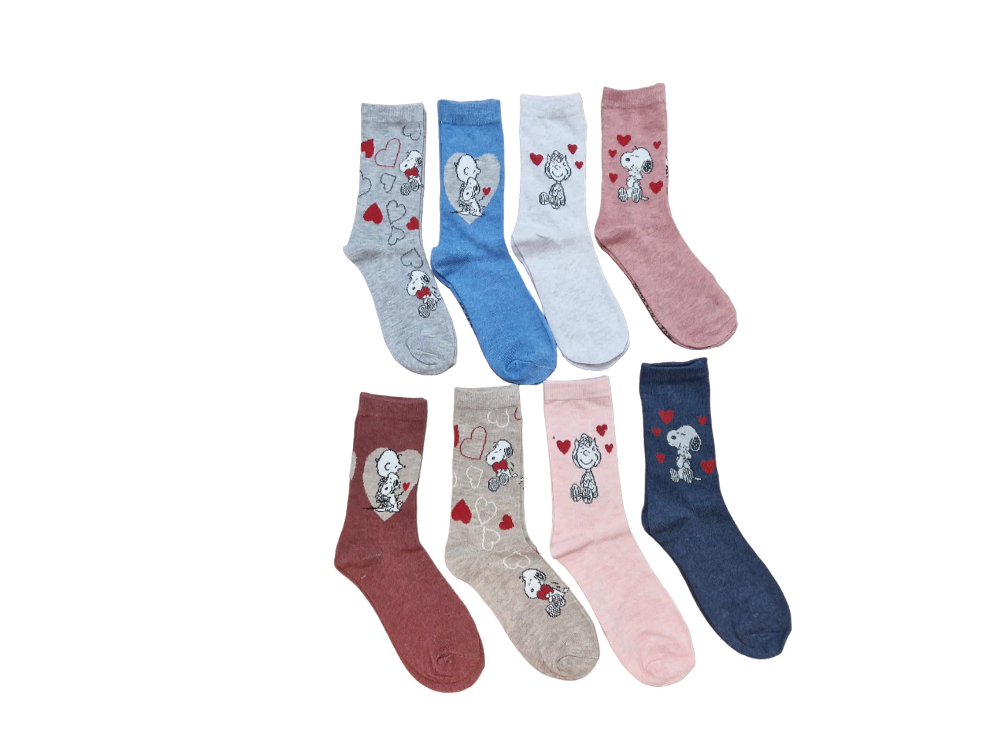 Mein Style Freizeitsocken Mein Style Peanuts Socken 4er-Bündel (4er-Bündel, 1-Paar, 4er-Bündel) mit den Kultfiguren der Peanuts