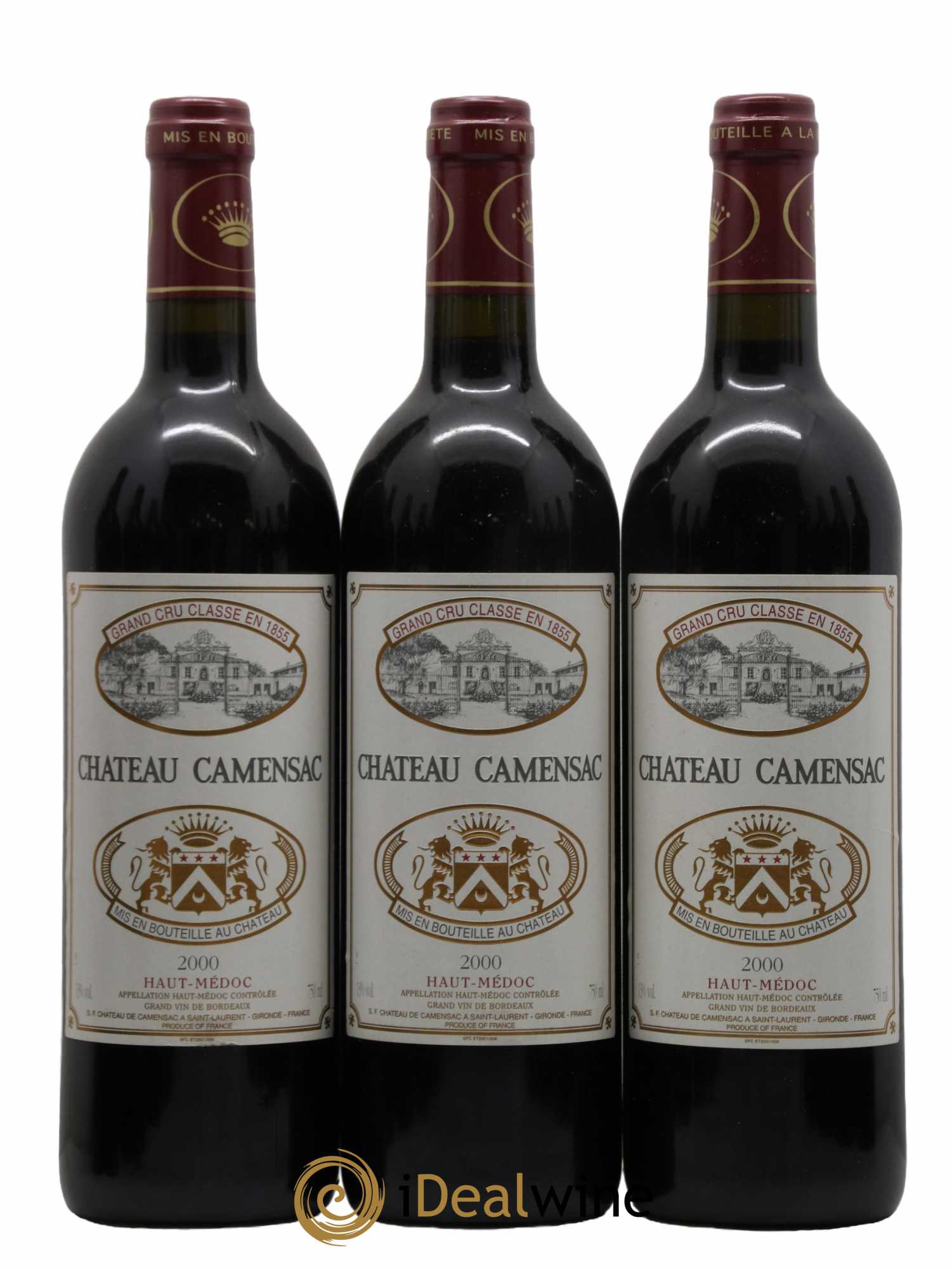 Château Camensac 5ème Grand Cru Classé  2000 - Lot de 12 Bouteilles