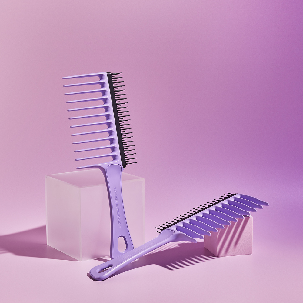 Tangle teezer Wide Tooth Comb Lilac Black Peigne à cheveux