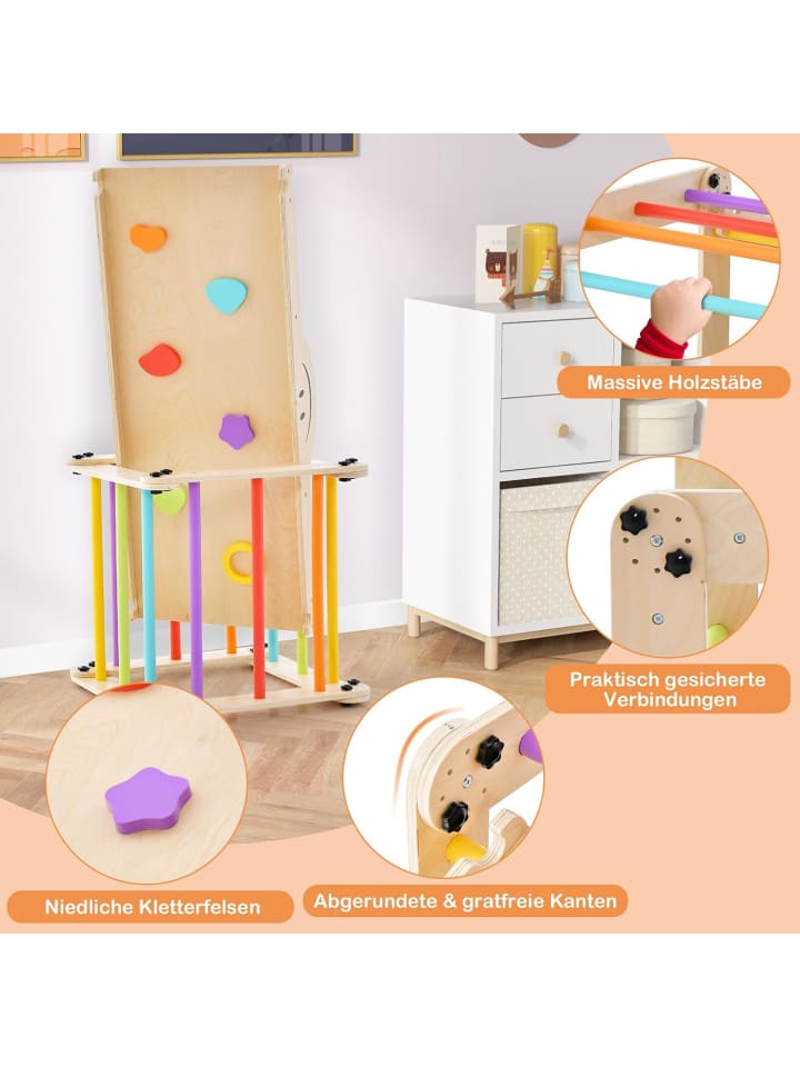 COSTWAY Klettergerüst 5in1 Indoor in Bunt günstig kaufen onesize