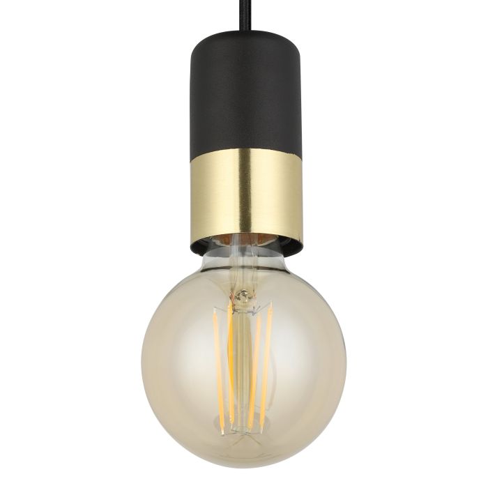 Roomio 1-flg Pendelleuchte No. 9801 Schwarz Messing