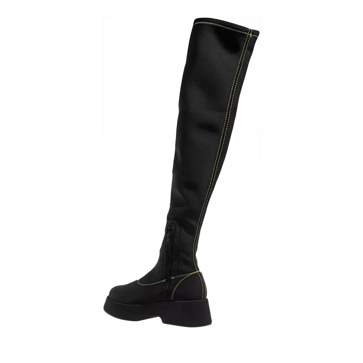 GANNI Stiefeletten schwarz Overknee-Boot