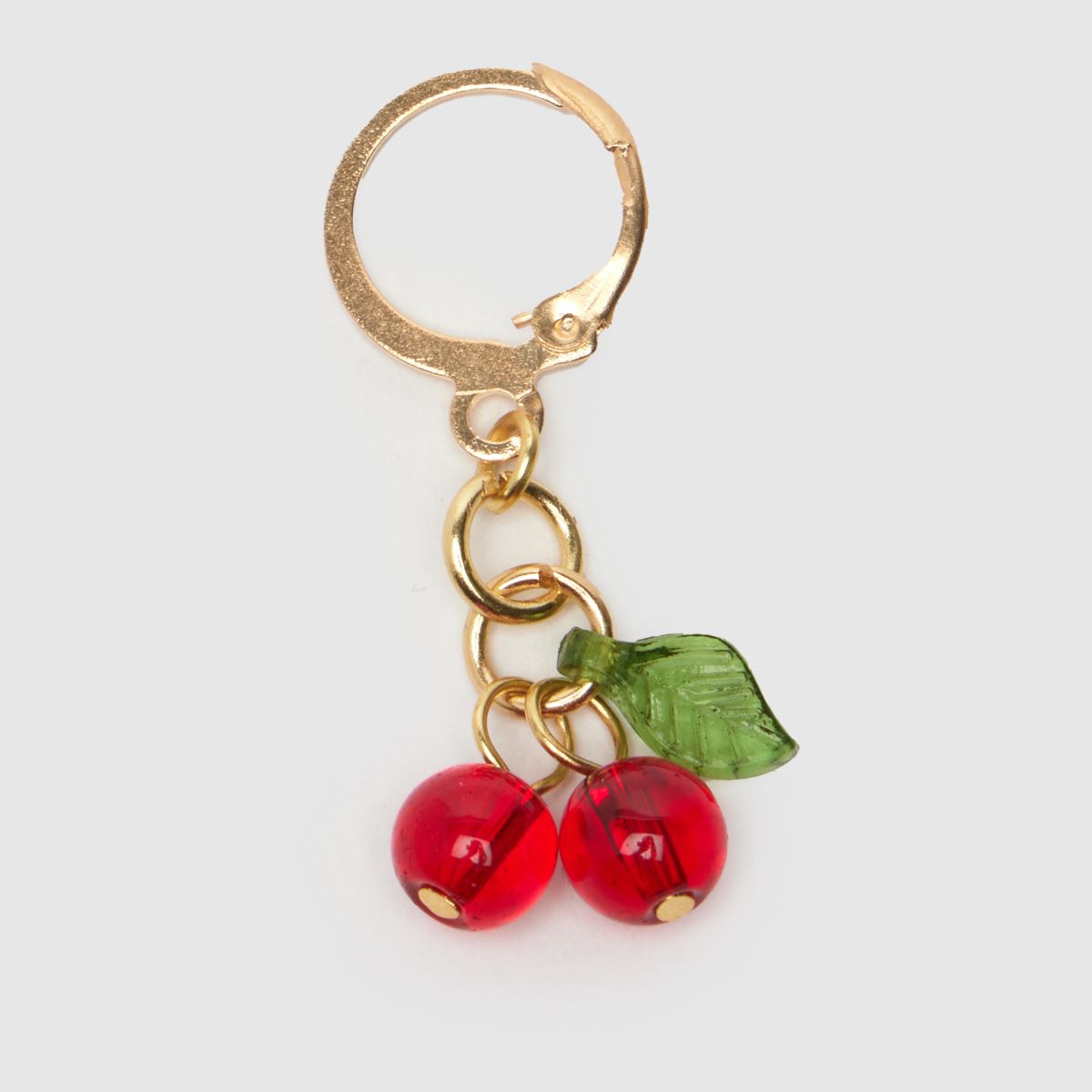 BEADS BY EDIE piros cseresznye színű csipke medál
