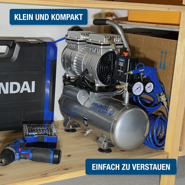 Silent Kompressor SAC55751, 8 bar / 6 l