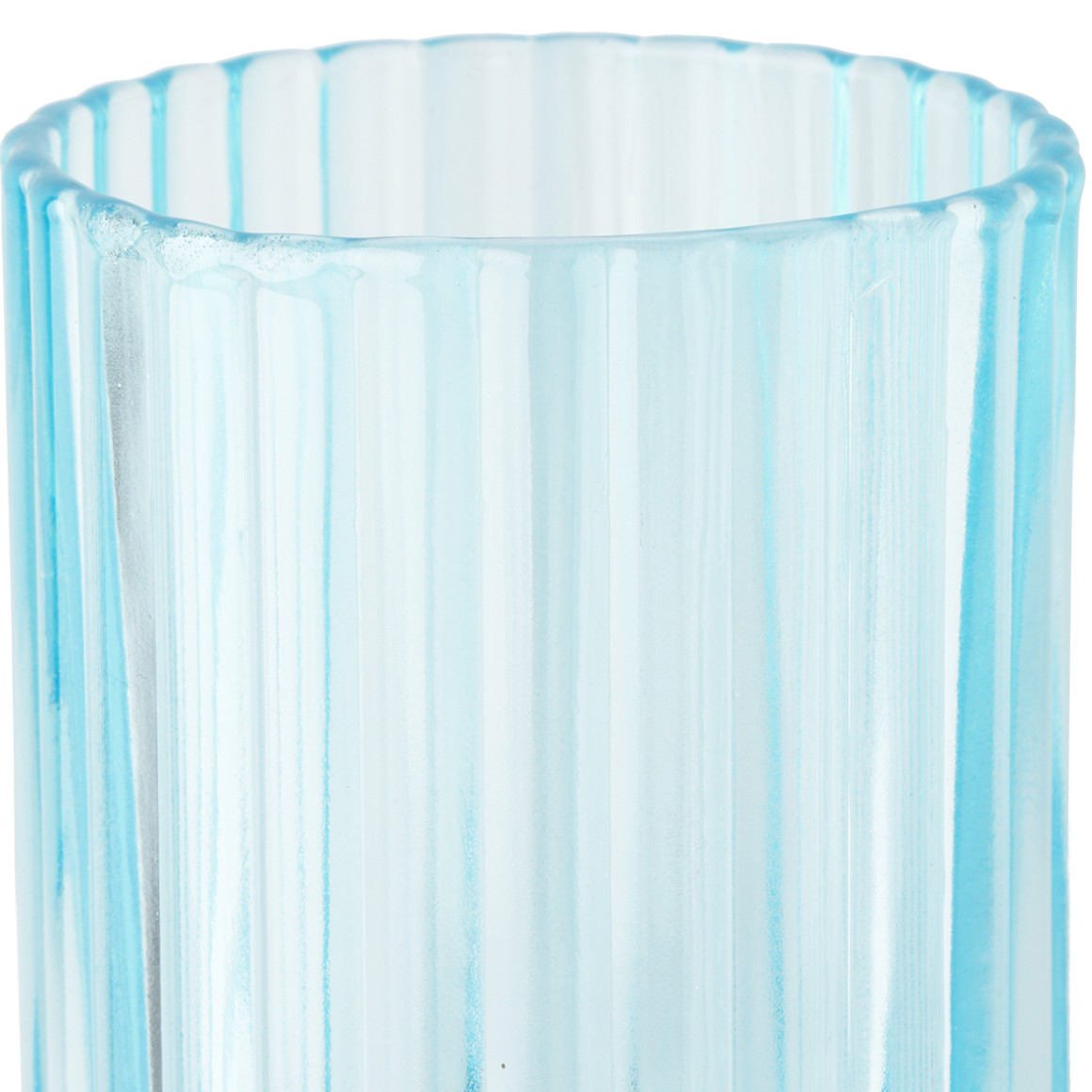 Teelichthalter in geriffelter Optik