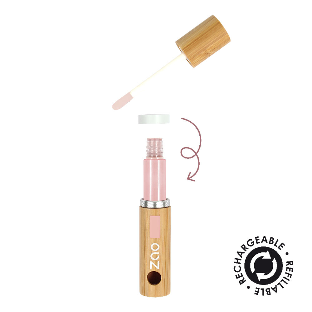 zao essence of nature Baume à lèvres fluide 483 ZAO Baume à lèvres Certifié Bio, Formule 100% naturelle, Vegan et Rechargeable