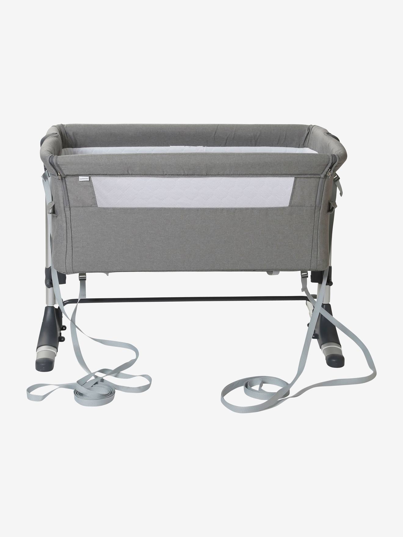 Vertbaudet 2-in-1 Baby Beistellbett/Wiege NEST'BED - grau